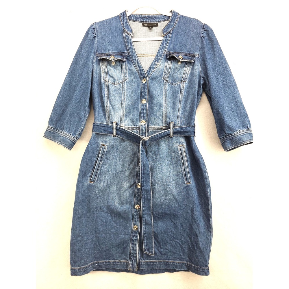 INC International Concepts Women's Blue Shirt-dress